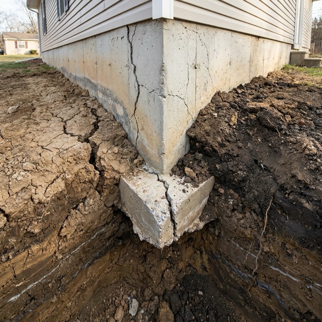 expansive soil foundation damage Florida - shrink swell cycle illustration