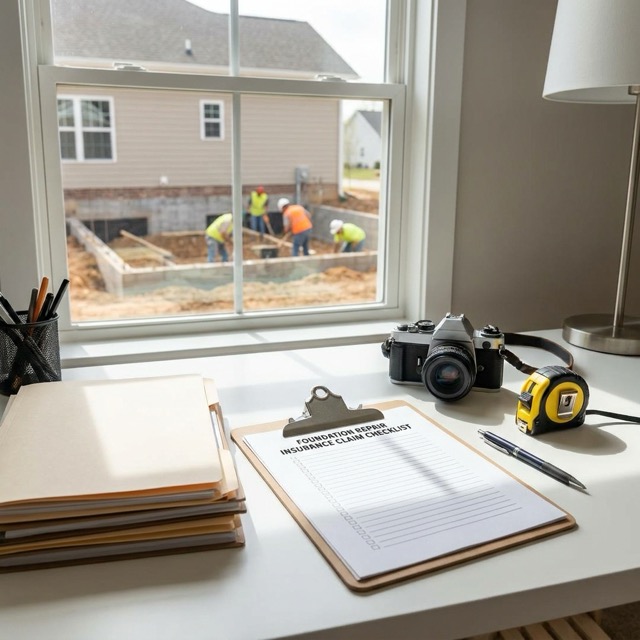 filing foundation repair insurance claim Florida - documentation checklist